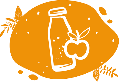 pour des animations saines et ecoreponsables nous utilisons le jus de pomme biologique local pacory de la ferme des grimaux