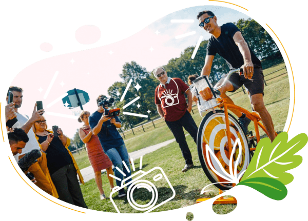 louer un vélo smoothie made in france pour attirer les visiteurs sur votre stand