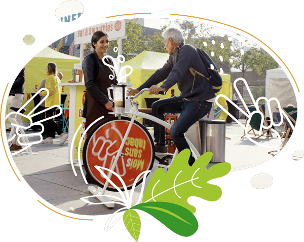 les animations vélos smoothies s'adaptent à de nombreux publics et événements