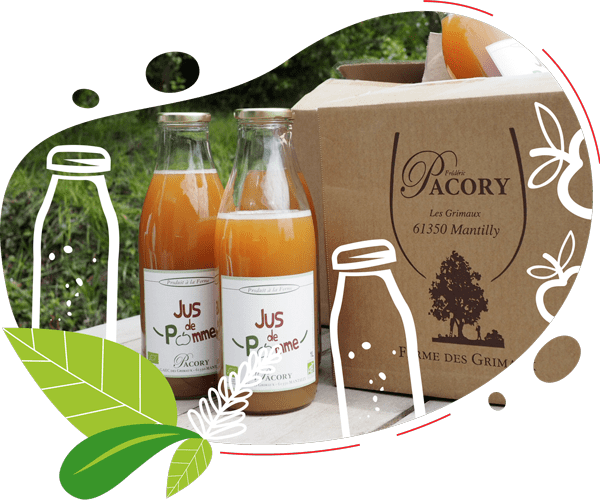 Le jus de pomme est fermier, naturel et local