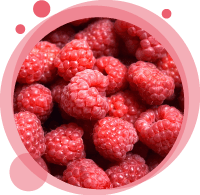 Un smoothie biologique à la framboise