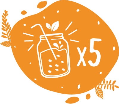 Dans un blender on peut faire 5 très grands smoothies ou 8 smoothies classsiques